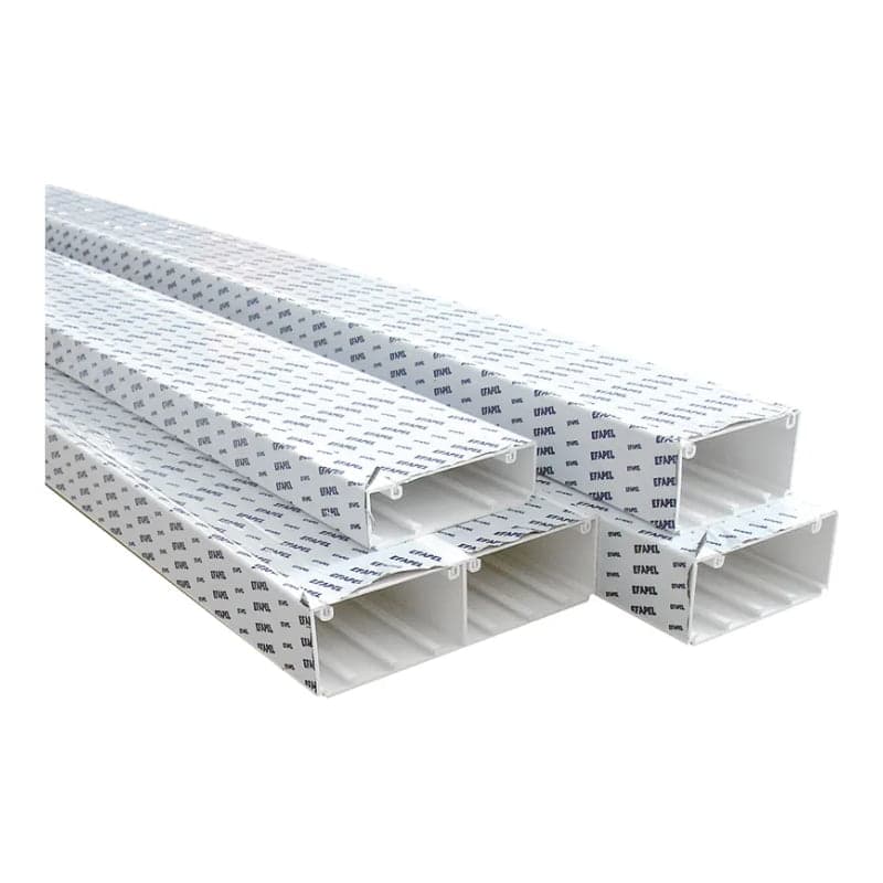 Canaleta libre de halogeno EFAPEL 10090HBR · 110x50mm x 2m blanco