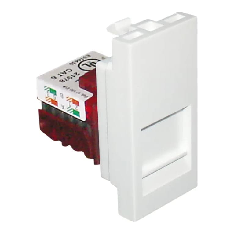 Módulo con conector hembra EFAPEL 45978SBR · RJ45 CAT.6 UTP 1 módulo blanco