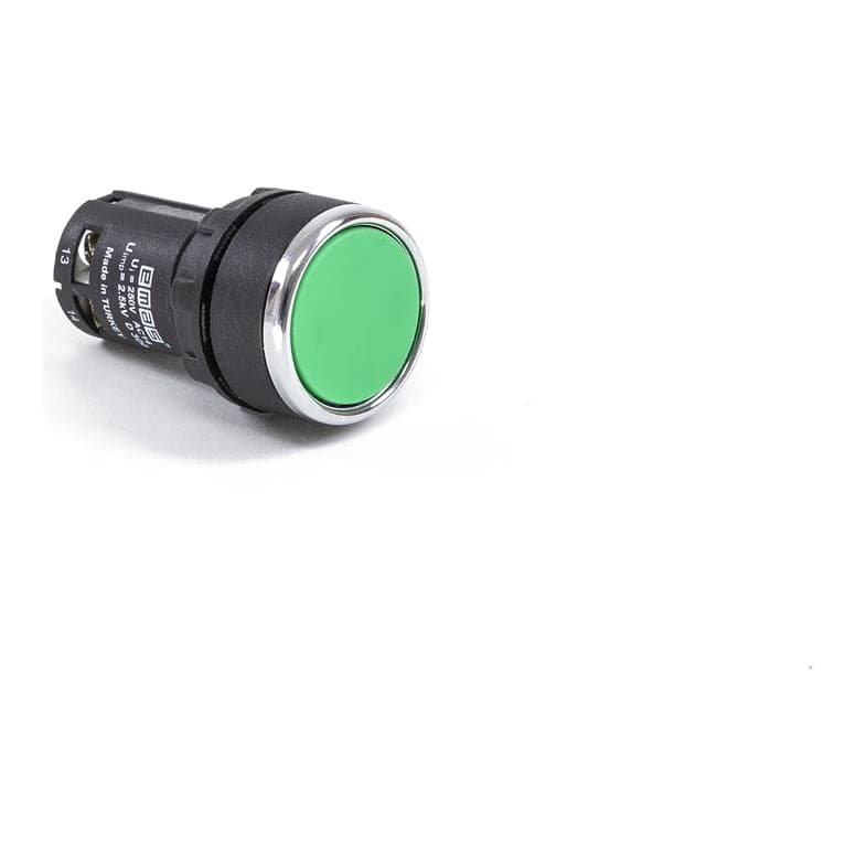 Pulsador EMAS MB100DY · 1NA verde
