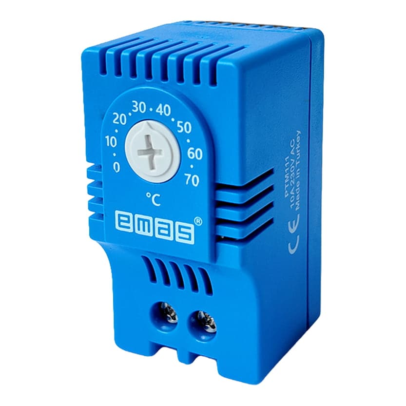 Termostato para tablero EMAS PTM111 · 1NA azul