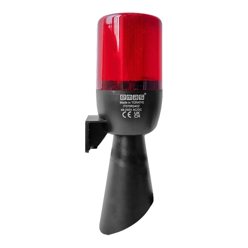 Lámpara multifunción con buzzer EMAS IT070R240Z · 70mm 48–220VAC rojo