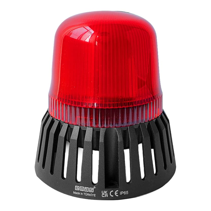 Lámpara multifunción con buzzer EMAS IT120R220Z · 120mm 120–220VAC rojo