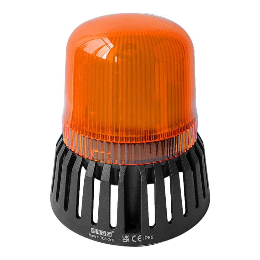 Lámpara multifunción con buzzer EMAS IT120Y220Z · 120mm 120–220VAC amarillo