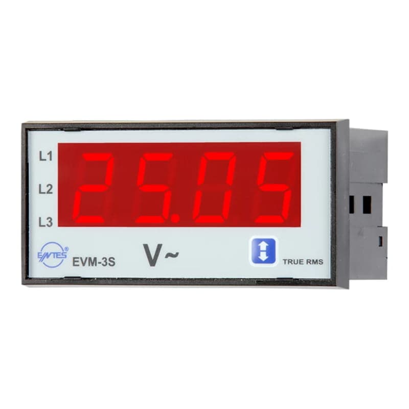 Voltímetro digital de panel ENTES EVM-3 · 48x96mm 220VAC