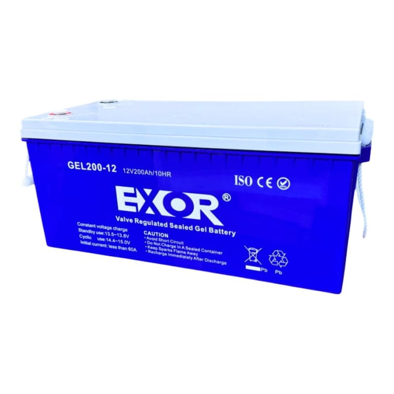 Batería EXOR GEL200-12 · 12V 200Ah