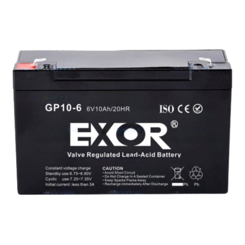 Batería EXOR GP10-6 · 6V 10Ah