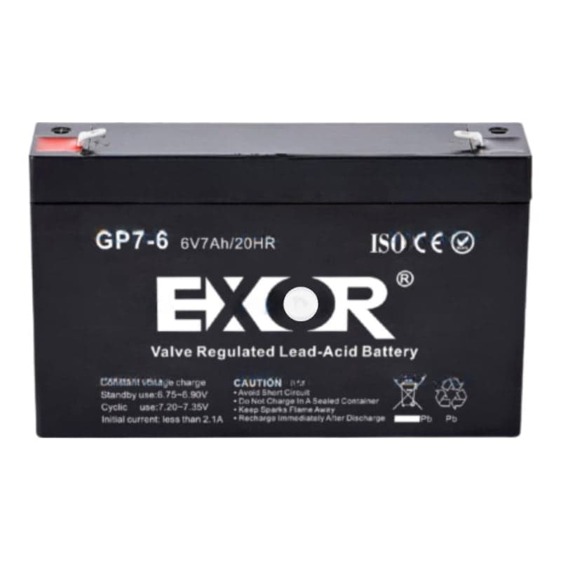 Batería EXOR GP7-6 · 6V 7Ah