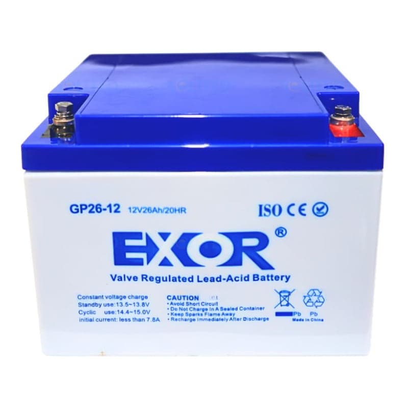 Batería EXOR GEL26-12 · 12V 26Ah