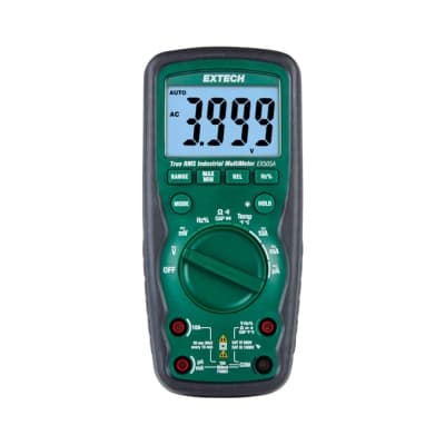 Multímetro digital EXTECH EX505A · 1000VAC AC/DC 001NF a 100 UF 10A
