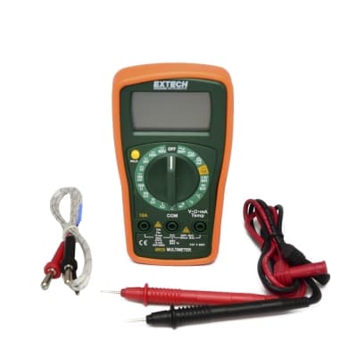 Multímetro digital EXTECH MN35 · 600VAC/DC,10AAC/DC, 20MOhms, CAT II-600V
