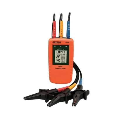 Indicador de secuencia de fase EXTECH 480400 · 40-600V, 2-400Hz