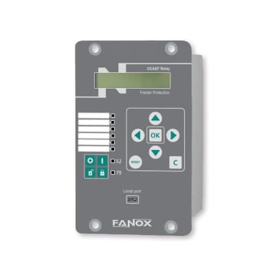 Relé de protección FANOX SIL-A000C2E12AB · 50/51P 51G/N 50G/N 46;24-230VAC/VDC