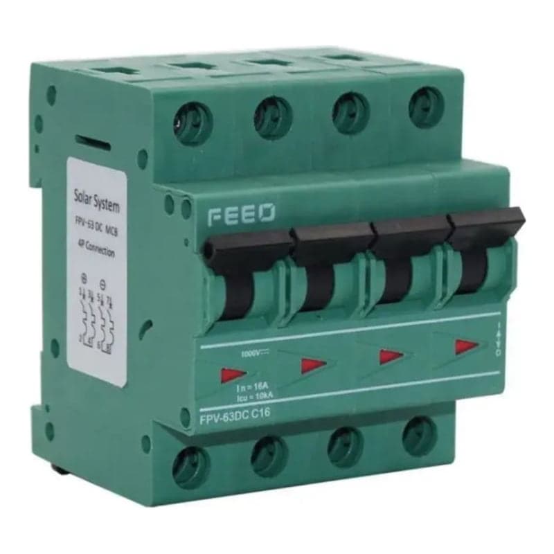 Interruptor termomagnético FEEO · 63A 4P 1000VDC (FEEO-TERMOMAG-63A-4P-1000VDC)