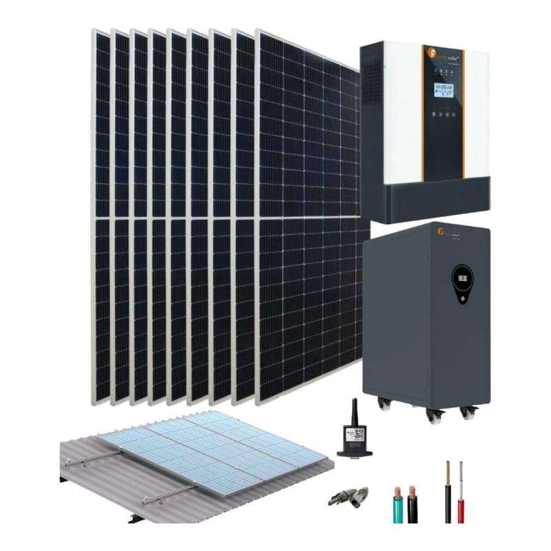 Kit fotovoltaico aislado de playa FELICITY · 5kW 48V 25.52kWh/día (FELICITY-KIT-FOTOVOLTAICO-AISL-PLAYA-5KW-48V-25.52KWH/DIA)