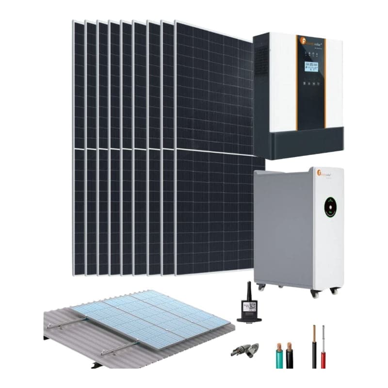 Kit panel solar bifacial FELICITY · 5kW 24.91kWh/día (FELICITY-KIT-PANEL-SOLAR-BIFACIAL-5KW-24.91KWH/DIA)