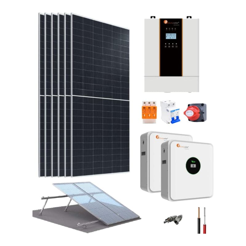 Kit solar para casa aislada FELICITY · 3500W 24V 16605Wh/día (FELICITY-KIT-SOLAR-CASA-AISL-3500W-24V-16605WH/DIA)