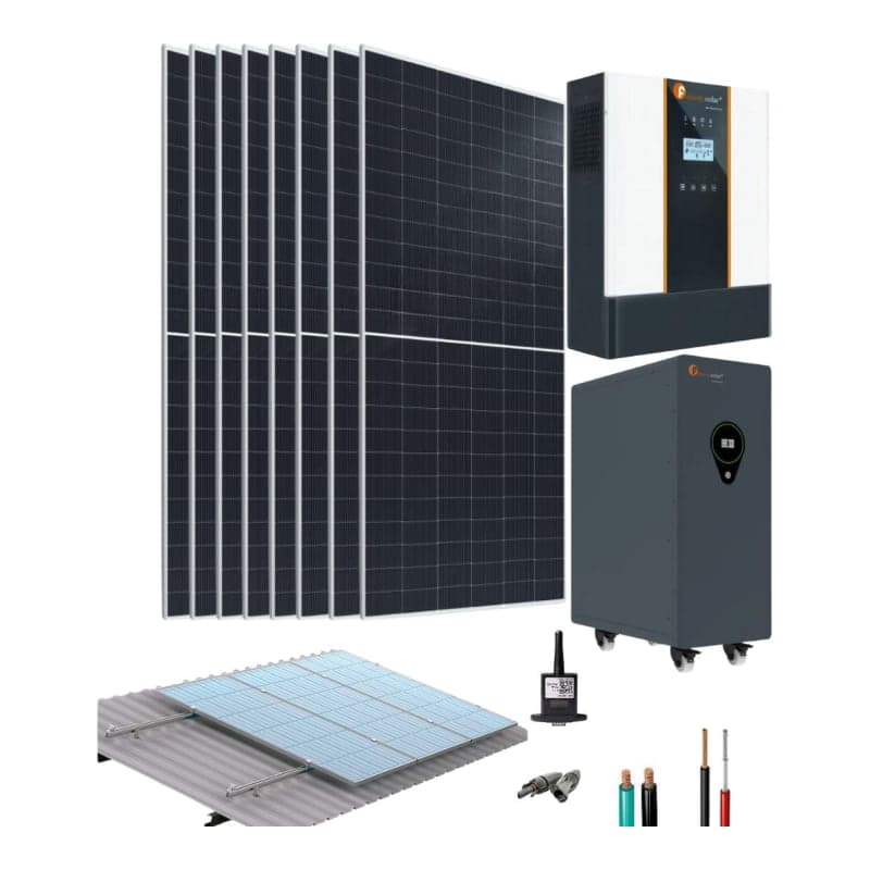 Kit solar con baterías de playa FELICITY · 5kW 22.14kWh/día (FELICITY-KIT-SOLAR-BAT-PLAYA-5KW-22.14KWH/DIA)