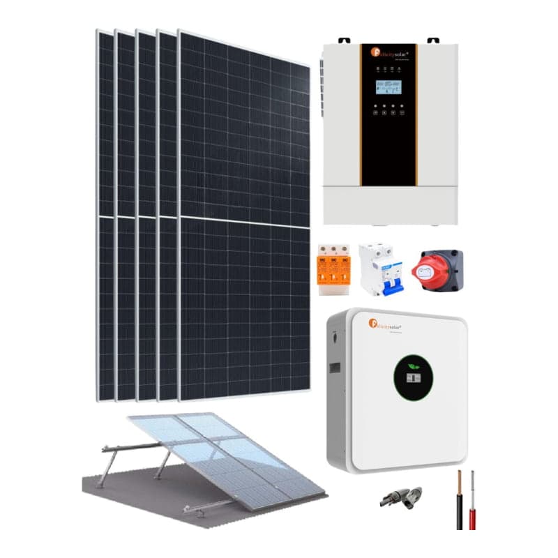 Kit energía solar de campo FELICITY · 3500W 24V 13838Wh/día (FELICITY-KIT-ENERGIA-SOLAR-CAMPO-3500W-24V-13838WH/DIA)