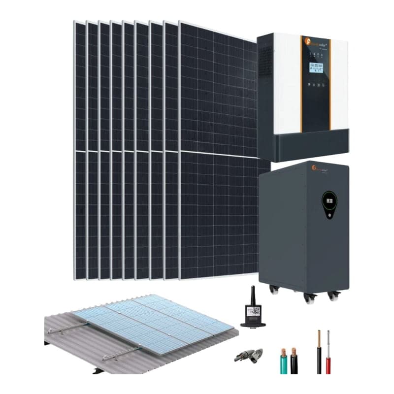 Kit aislado con baterías FELICITY · 5kW 24.91kWh/día (FELICITY-KIT-AISL-BAT-5KW-24.91KWH/DIA)