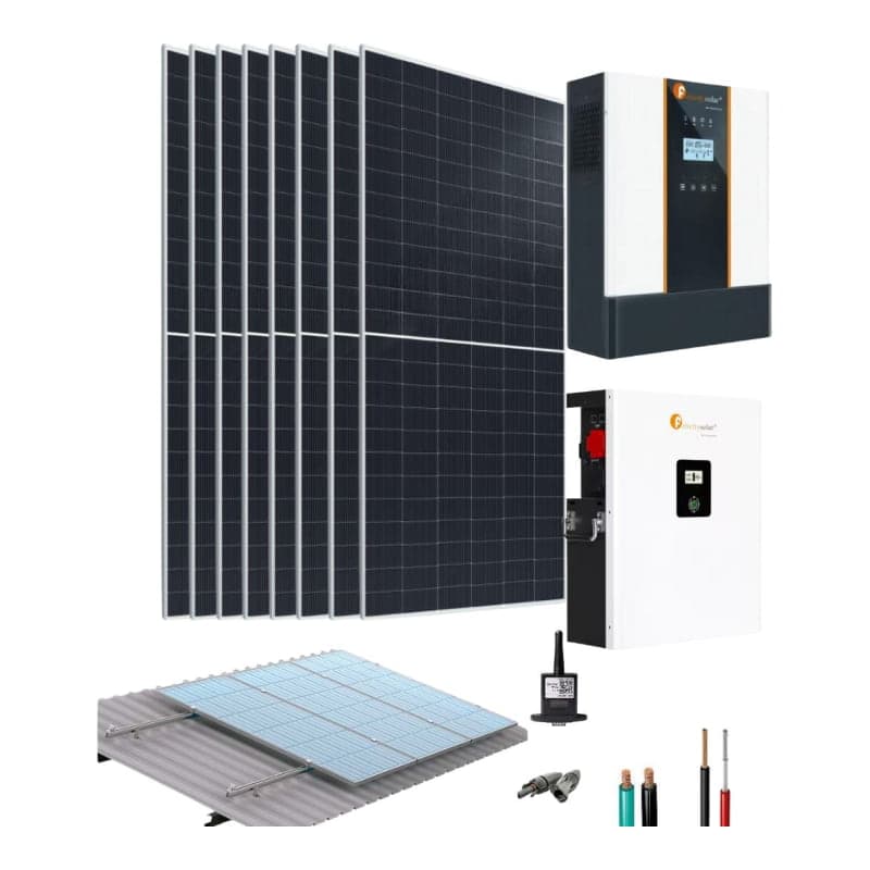 Kit solar aislado con batería de litio FELICITY · 5kW 48V 22.14kWh/día (FELICITY-KIT-AISLADO-5KW-48V-22.14KWH/DIA)