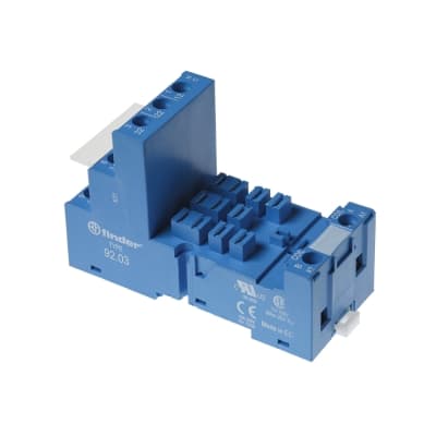 Base rectangular para relé FINDER 9203SMA · 11 pines 16A 250V mod.6233 tipo tornillo