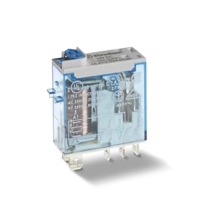Relé FINDER 465290240040 · 8 pines 24VCD 2NA/NC 8A 250V con indicador mecánico