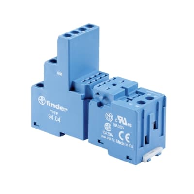 Zócalo rectangular para relé enchufable FINDER 9404SPA · 14 pines 7A 250V 5534 tipo tornillo