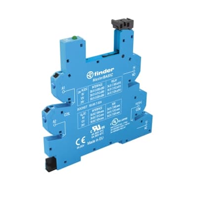 Base FINDER 93617024 · interf.3931 master basic 24VAC/DC, 1NA, 6A, base tipo jaula