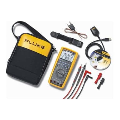 Multímetro de verdadero valor eficaz con software FLUKE 289/FVF · Y cable de comunicación