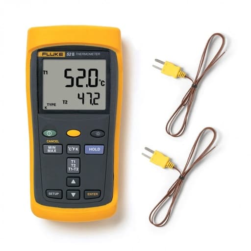 Termómetro digital de contacto FLUKE 52-2 60HZ · hasta 1372º C. 2 canales (52-2-60HZ)
