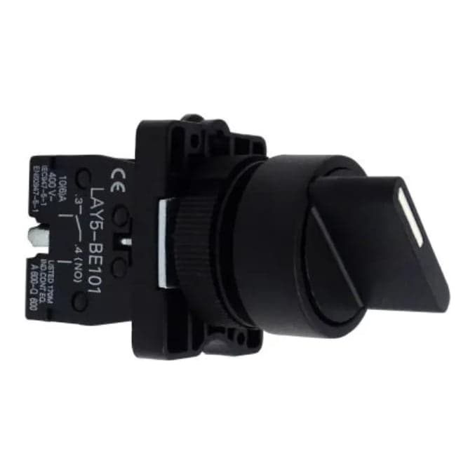 Selector FNX 27030 · 3 posiciones maneta corta 1 contacto NA