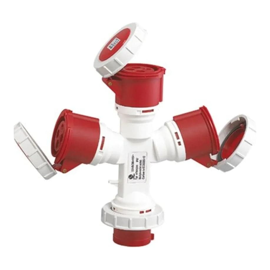 Adaptador FNX 6403234 · ind. multiple 3 sal. 32A 380V 3P+T IP67