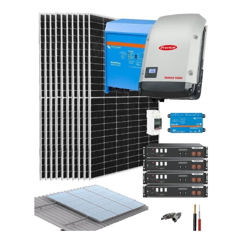 Kit solar híbrido monofásico FRONIUS Victron · 5000W 48V 31850Wh/día (FRONIUS-KIT-HIBRIDO-VICTRON-5000W-48V-31850WH/DIA)