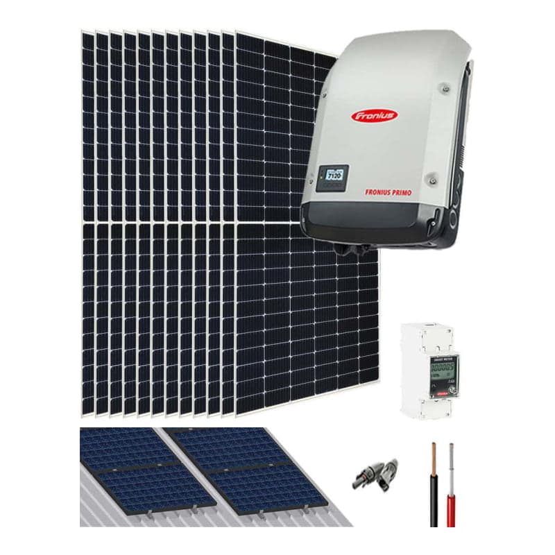 Kit solar conectado red FRONIUS · 5000W 27300Wh/día monofásico (FRONIUS-KIT-RED-5000W-27300WH/DIA-MONO)