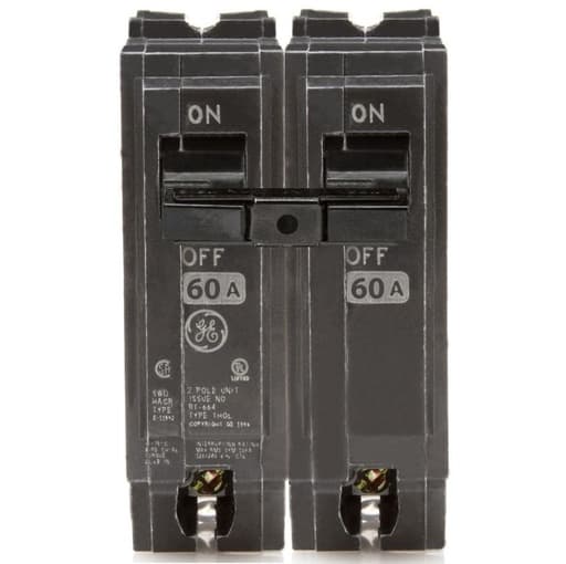 Interruptor termomagnético engrampe GENERAL ELECTRIC THQL2160 · 2x60A 10kA 240V