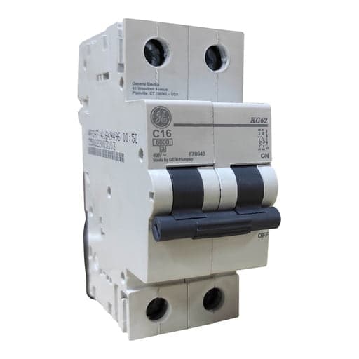 Interruptor termomagnético GENERAL ELECTRIC KG62C16 · 2P C16 10/6kA 230/400V kg