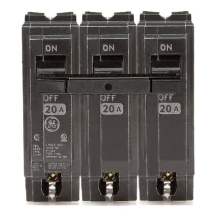 Interruptor termomagnético engrampe GENERAL ELECTRIC THQL32020 · 3x20A 10kA 240V