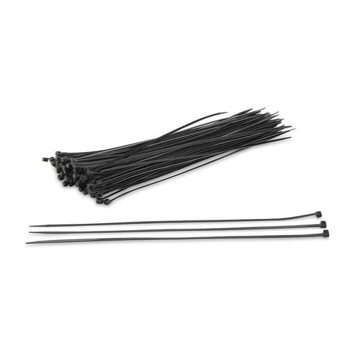 Imagen referencial de la serie: Cintillo de nylon · 66 de 250x4.8mm negro (bolsa) (GEN-C-250X4.8-N)