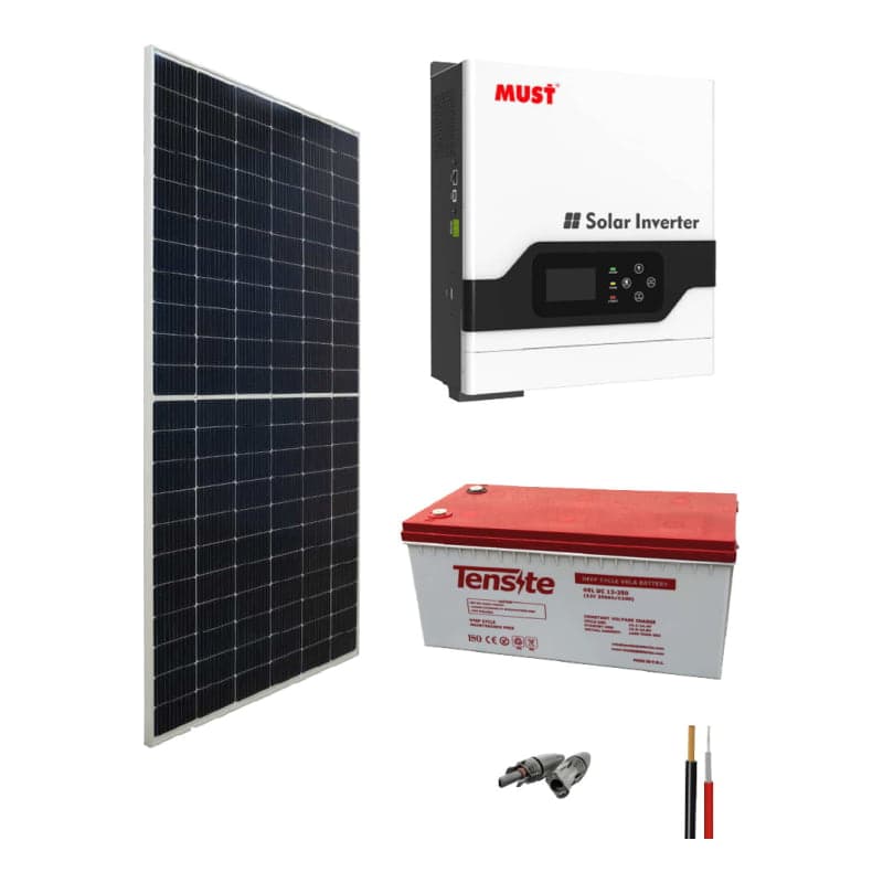 Kit solar GEL · 1000W 12V 2275Wh/día (GEN-KIT-AISLADO-GEL-1000W-12V-2275WH/DIA)