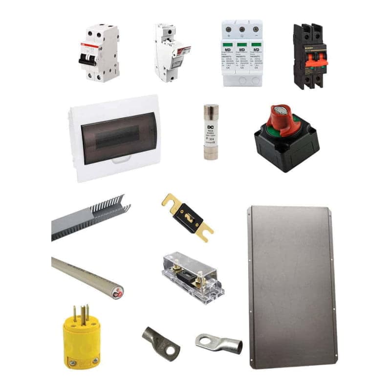 Kit material eléctrico 3S · 3000W 24VDC 450Wp (GEN-KIT-MATERIAL-3S-3000W-24VDC-450WP)
