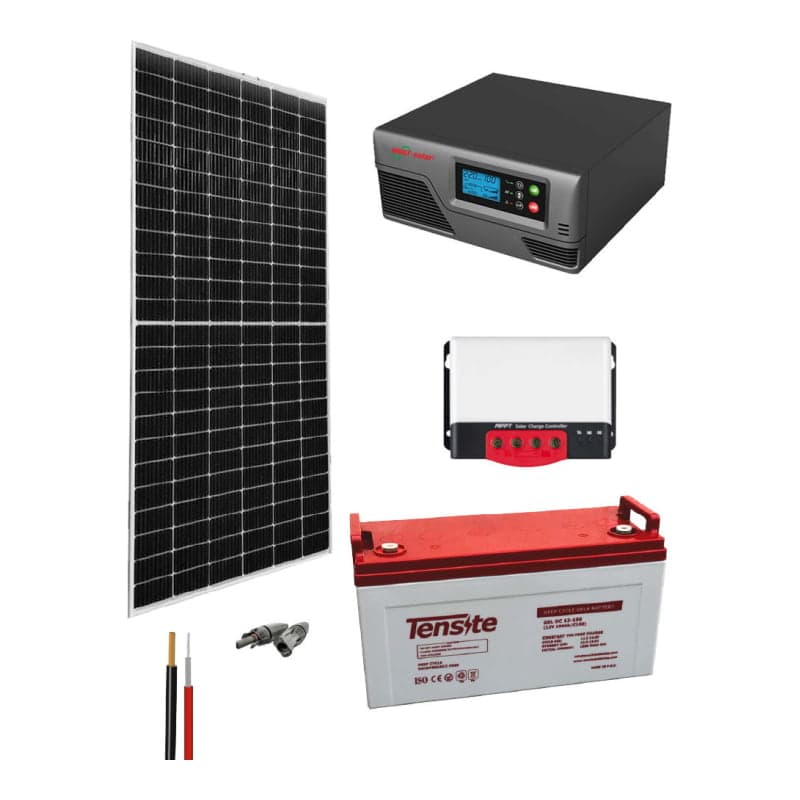 Kit solar GEL · 300W 12V 2275Wh/día (GEN-KIT-AISLADO-GEL-300W-12V-2275WH/DIA)