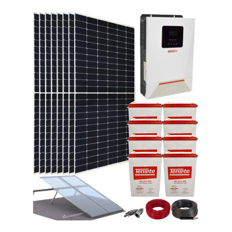 Kit fotovoltaico aislado · 5500W 48V 24400Wh/día (GEN-KIT-AISLADO-5500W-48V-24400WH/DIA)
