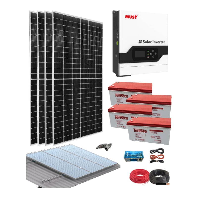 Kit solar aislada · 5000W 48V 10900Wh/día (GEN-KIT-AISLADO-5000W-48V-10900WH/DIA)