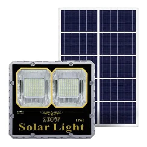 Imagen referencial de la serie: Luminaria reflector LED solar · 200W 2400lm 6500K IP66 (GEN-LUMINARIA-REFLECTOR-LED-200W-2400LM-6500K)