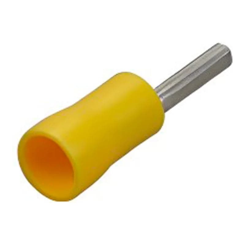 Imagen referencial de la serie: Terminal aislado tipo pin · amarillo (GEN-TERMINAL-AISLADO-PIN-AMARILLO)