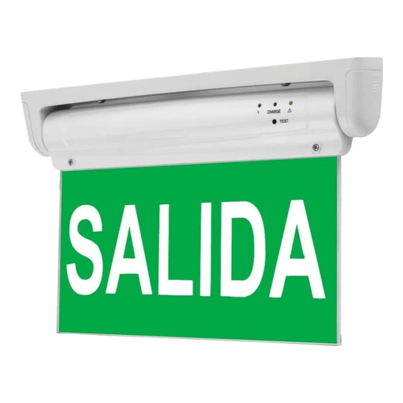 Luminaria salida de emergencia · 2W 220-240VAC - 6Hrs - IP20 (GEN-LUMINARIA-SALIDA-220-240VAC-2W-6HRS)