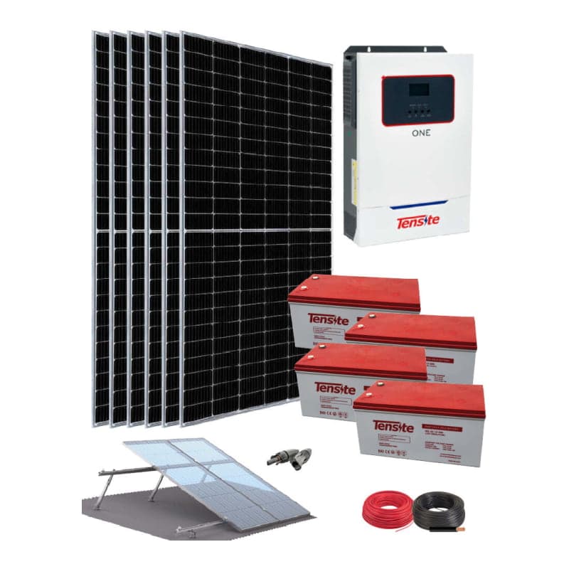 Kit solar aislado · 5500W 48V 18300Wh/día (GEN-KIT-AISLADO-5500W-48V-18300WH/DIA)