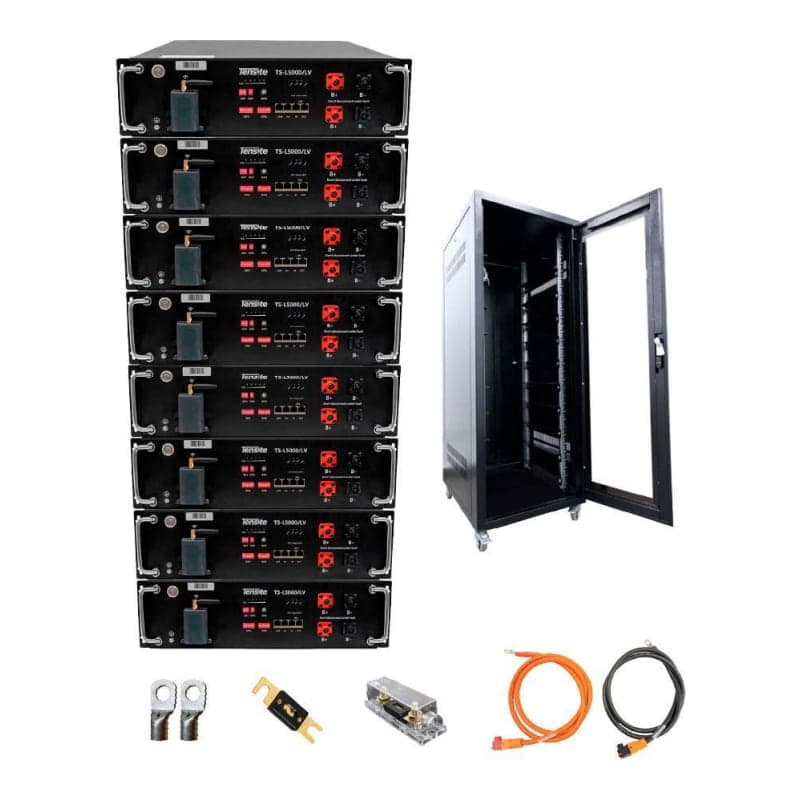 Kit conexión banco de baterías litio · 38400Wh 48V (GEN-KIT-BANCO-38400WH-48V)