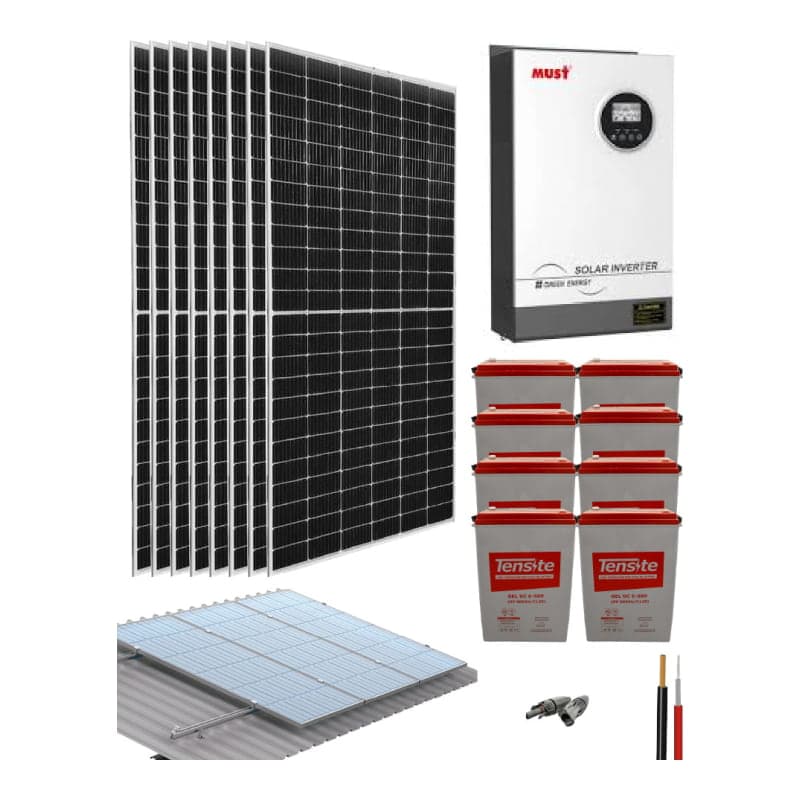 Kit solar aislada · 5200W 48V 18200Wh/día (GEN-KIT-AISLADO-5200W-48V-18200WH/DIA)