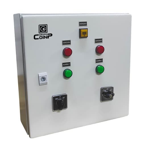 Imagen referencial de la serie: Tablero alternador de bombas de agua Chint · 3.7kW 5HP 14A 220V (GEN-TABAC5HP220V)